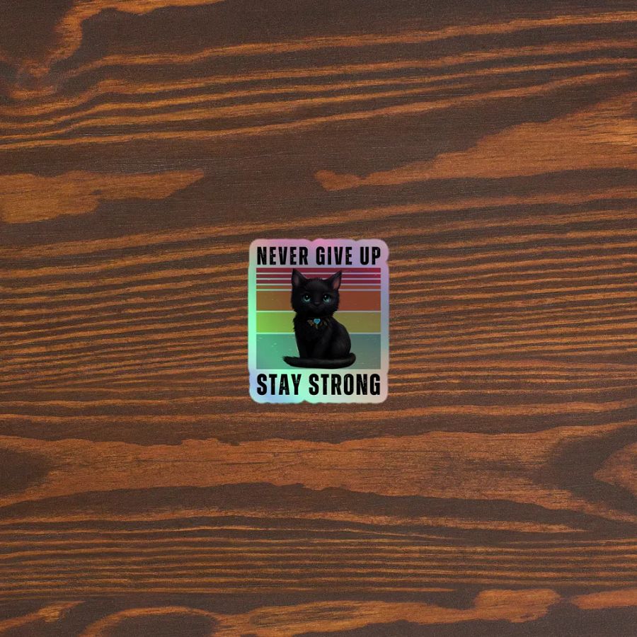 Whimsical Holographic Cat Sticker Sheet product image (5)