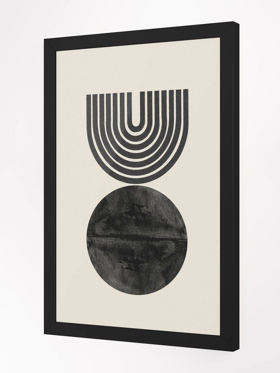 Ethereal Harmony Framed Poster | Subtle Abstract Elegance for Modern Interiors product image (3)