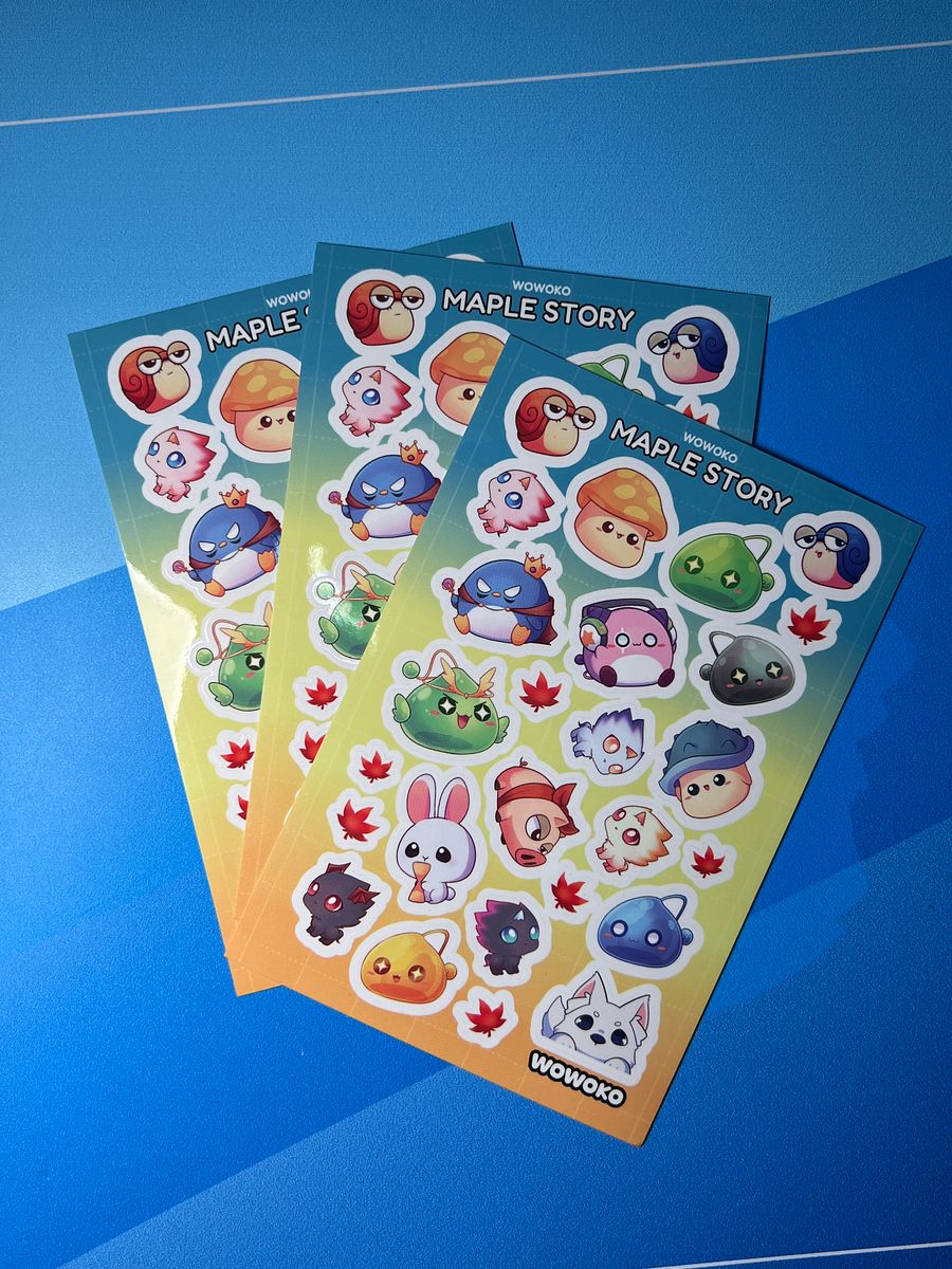 WoWoKo x Potato Fighters - Maplestory - Sticker Sheet product image (2)