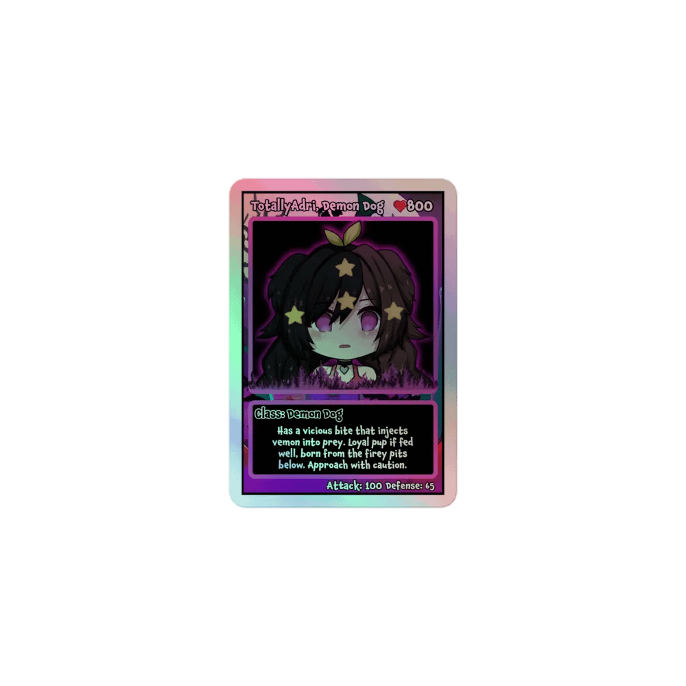 The Demon Dog, Hell Cardz Collection Holographic Sticker product image (1)