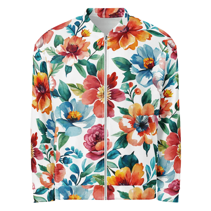 Floral Fusion All-Over Bomber Jacket product image (1)