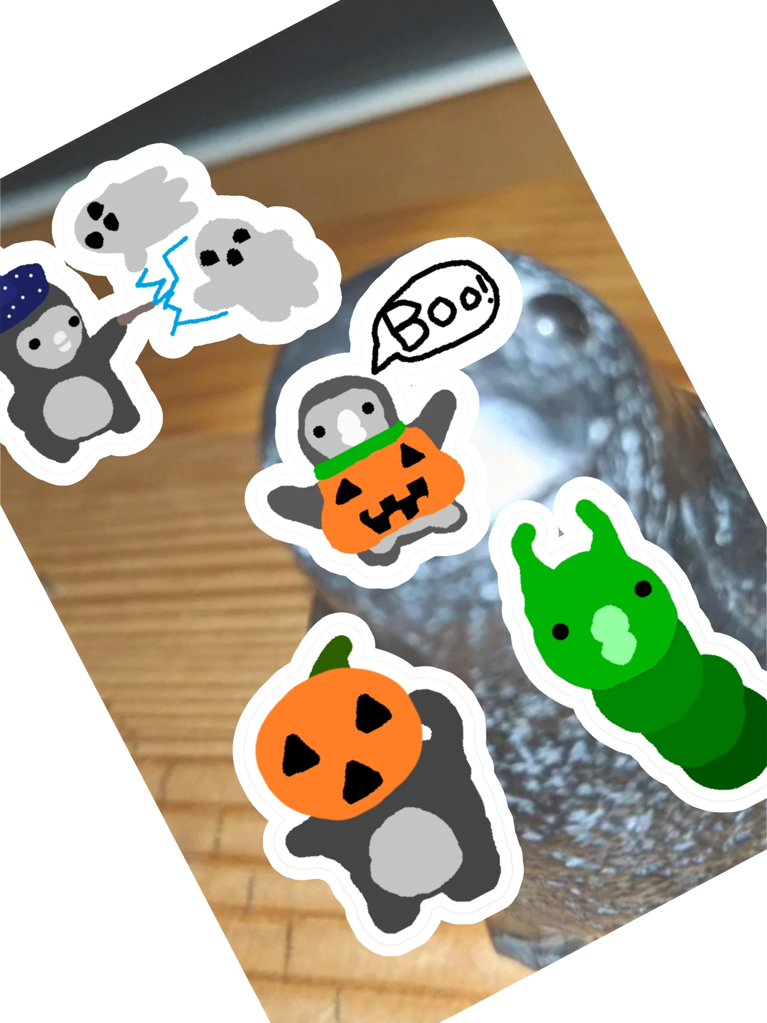 Hubert Halloween Sticker Sheet product image (1)