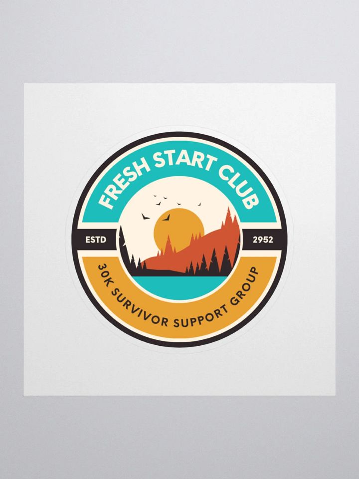 Fresh Start Club Sticker product image (2)