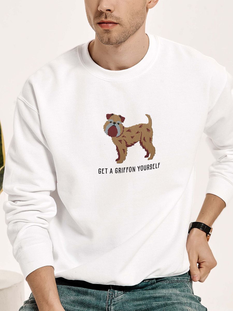 Get a Griffon Yourself Sweatshirt (Embroidered) of a Brussels Griffon product image (2)