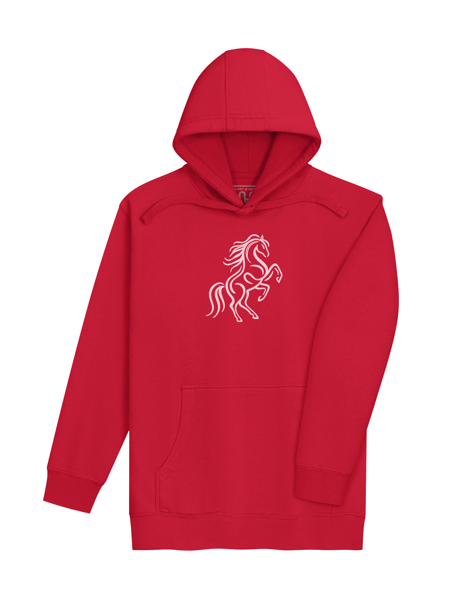 Hard Hooved Stallion Hoodie – Fierce Line Art for Resilient Riders - by M‑Art & Design product image (14)