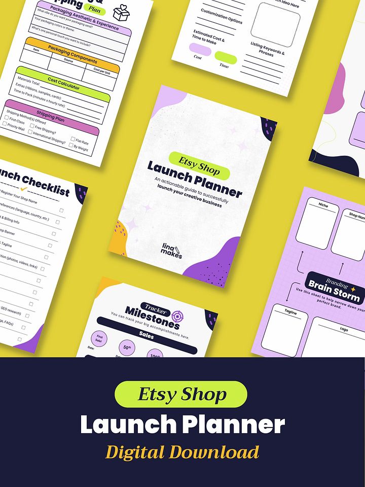 Etsy Shop Launch Planner & Checklist product image (1)