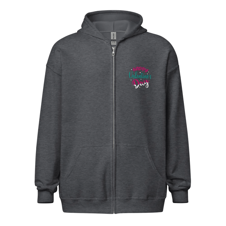 Happy Valentine's Day Zip Up Hoodie (Front Only) product image (2)