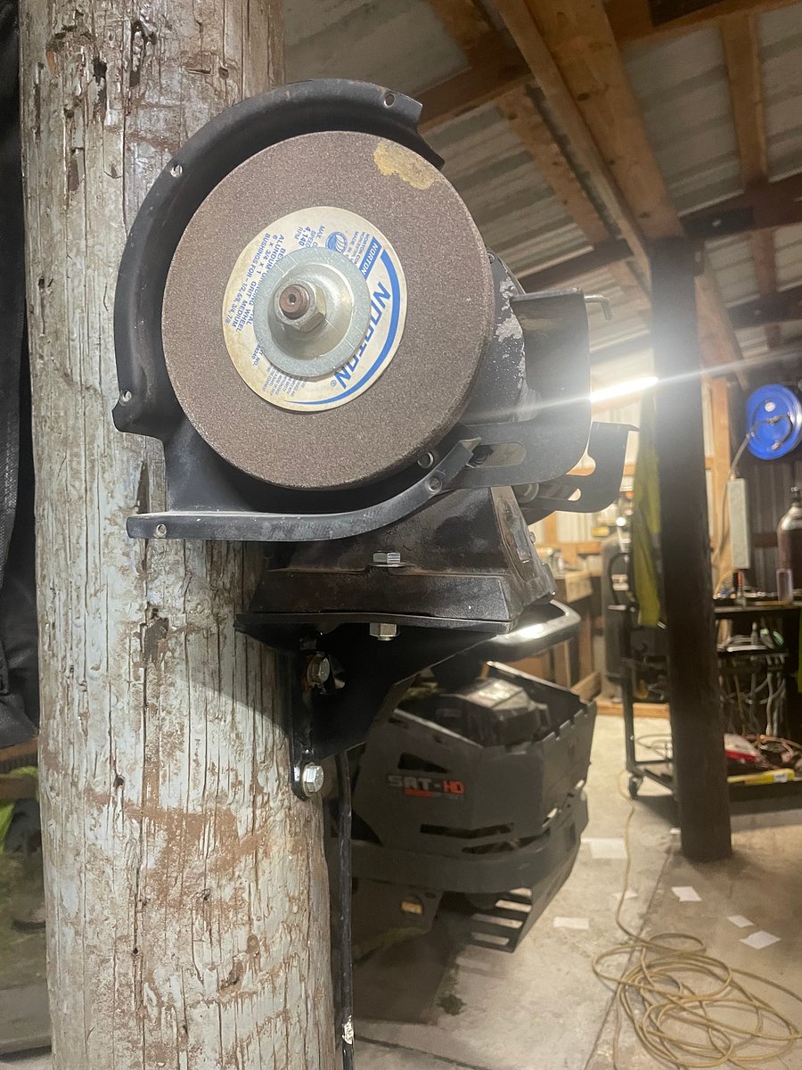 Bench grinder wallmount bracket product image (1)