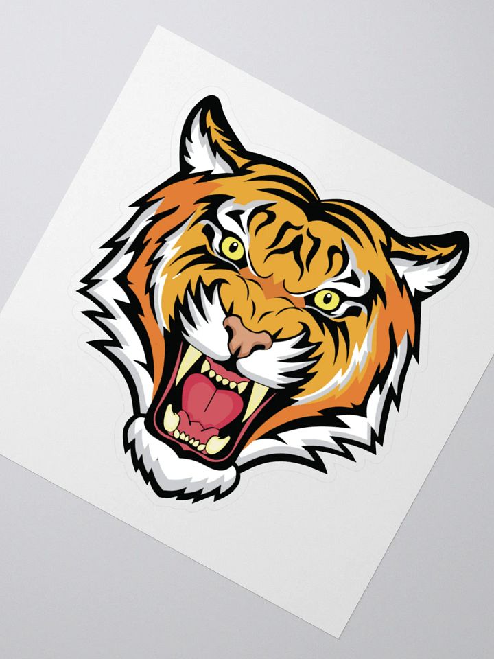 Fierce Tiger Kiss Cut Stickers product image (2)