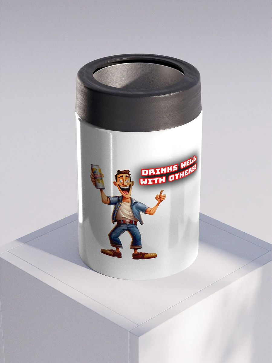 Drinks Well With Others Stainless Steel Funny Koozie product image (3)