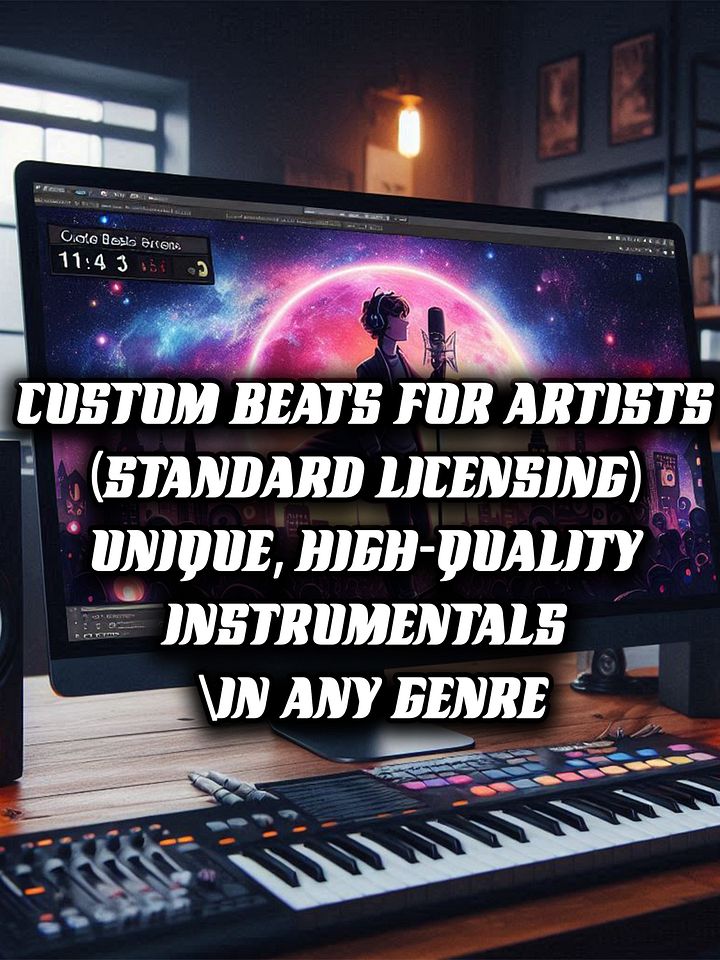 Custom Beats for Artists ( STANDARD lICENSING)| Unique, High-Quality Instrumentals in Any Genre product image (1)