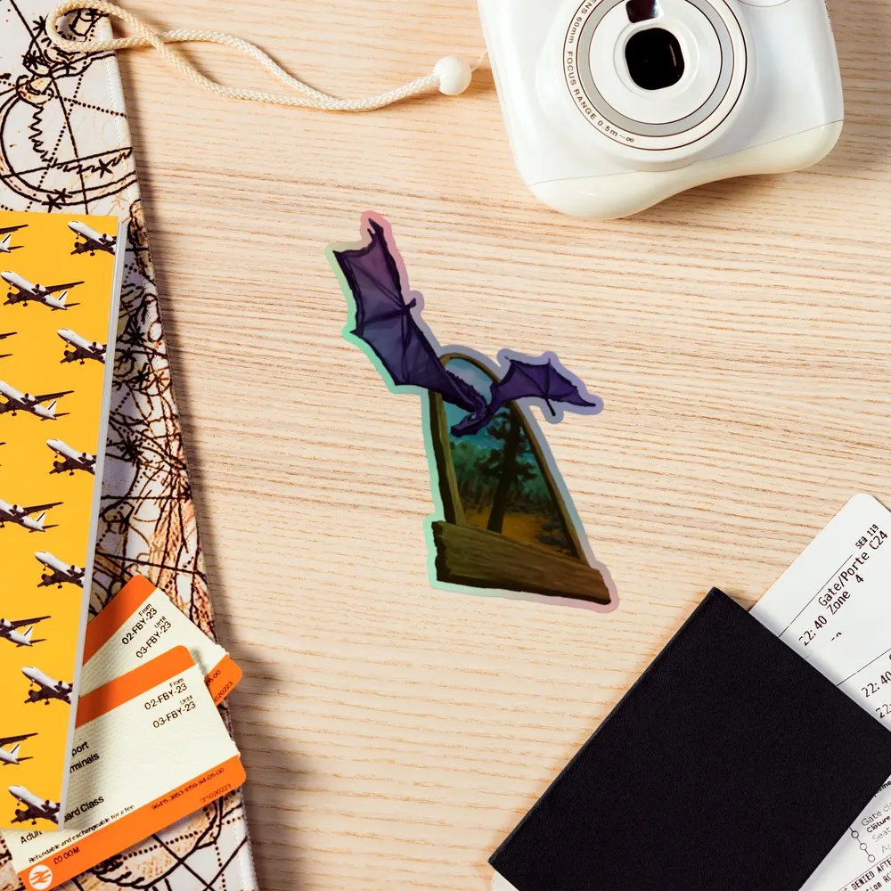 Dragon Plane Meld - Holographic Sticker product image (4)