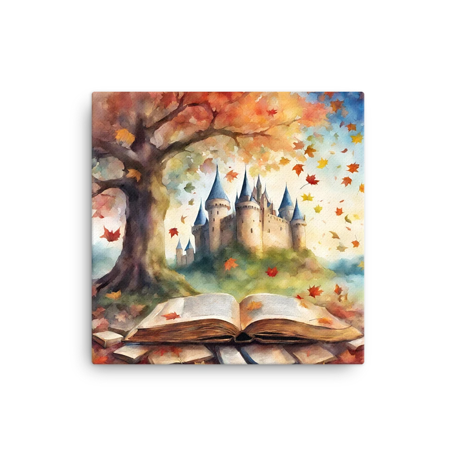 Open Book And Castle Watercolour Wall Art product image (1)