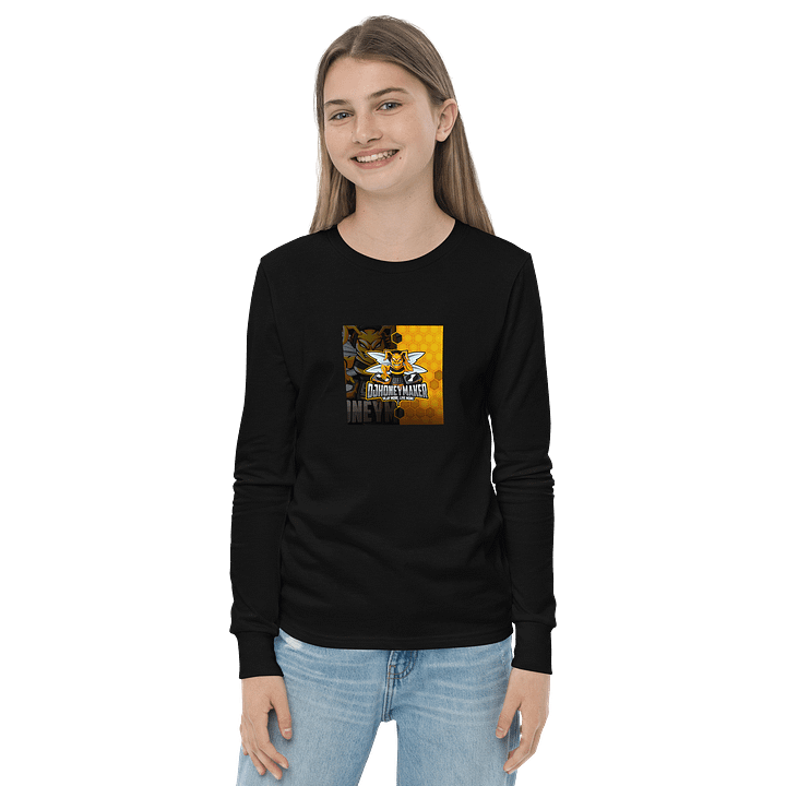Logo With Texture Youth Long Sleeve T-Shirt product image (8)