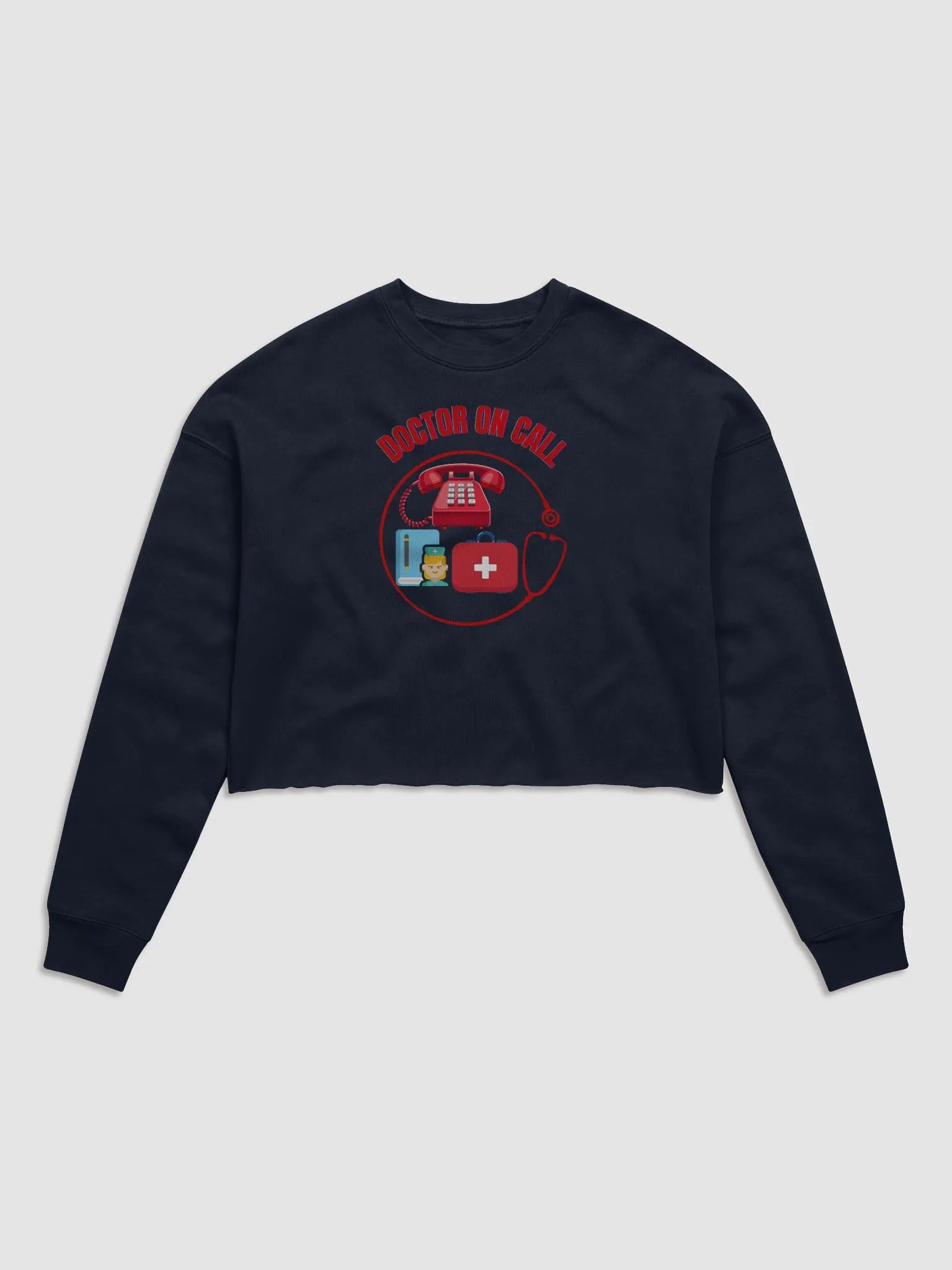 Doctor On Call Fleece Crop Sweatshirt product image (1)
