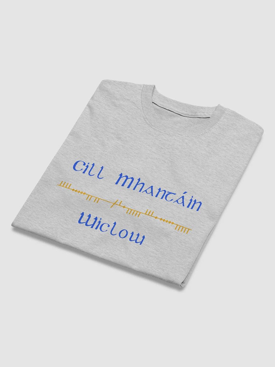 Wicklow/Cill Mhantáin Scholastic style Ogham printed T-shirt product image (66)