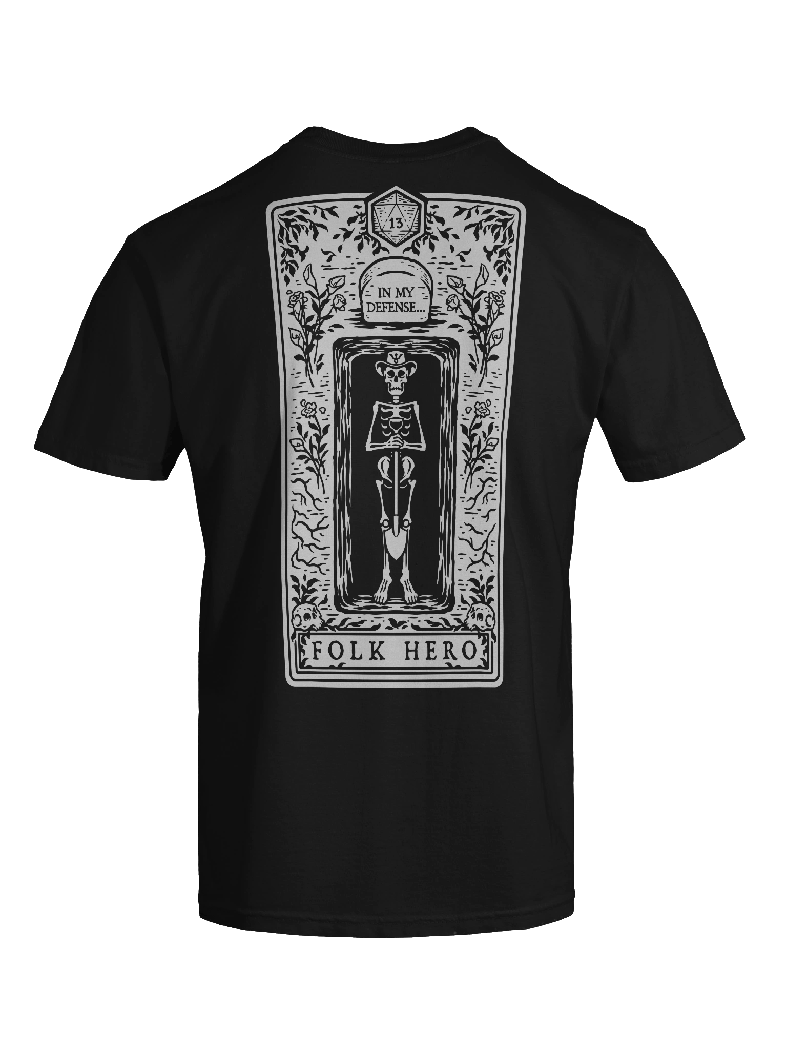 Disgraced Folk Hero (Black T-Shirt) product image (11)