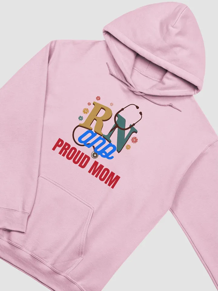 RN and PROUD MOM Stethoscope Hoodie product image (12)