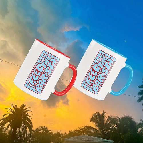 Clean lines, bold colors, built for the grind. The mug every barista needs—🔗link in bio🛍️