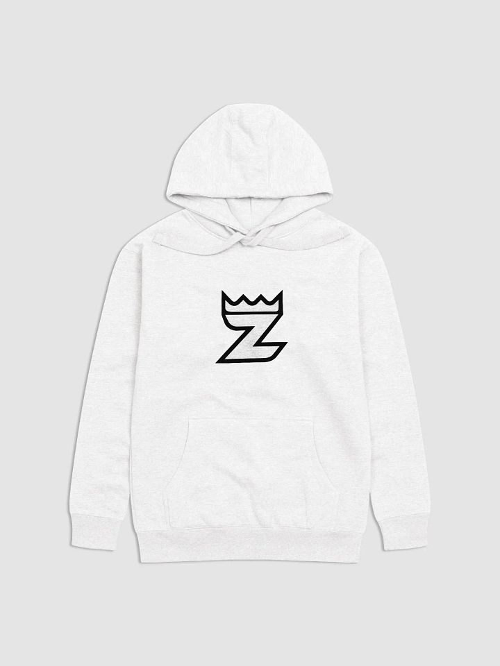 Black Logo Hoodie - White product image (1)