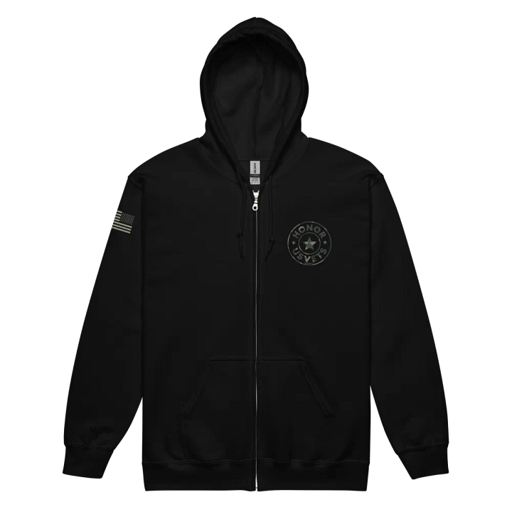 HONORUSVETS Star Zip Up Hoodie product image (2)