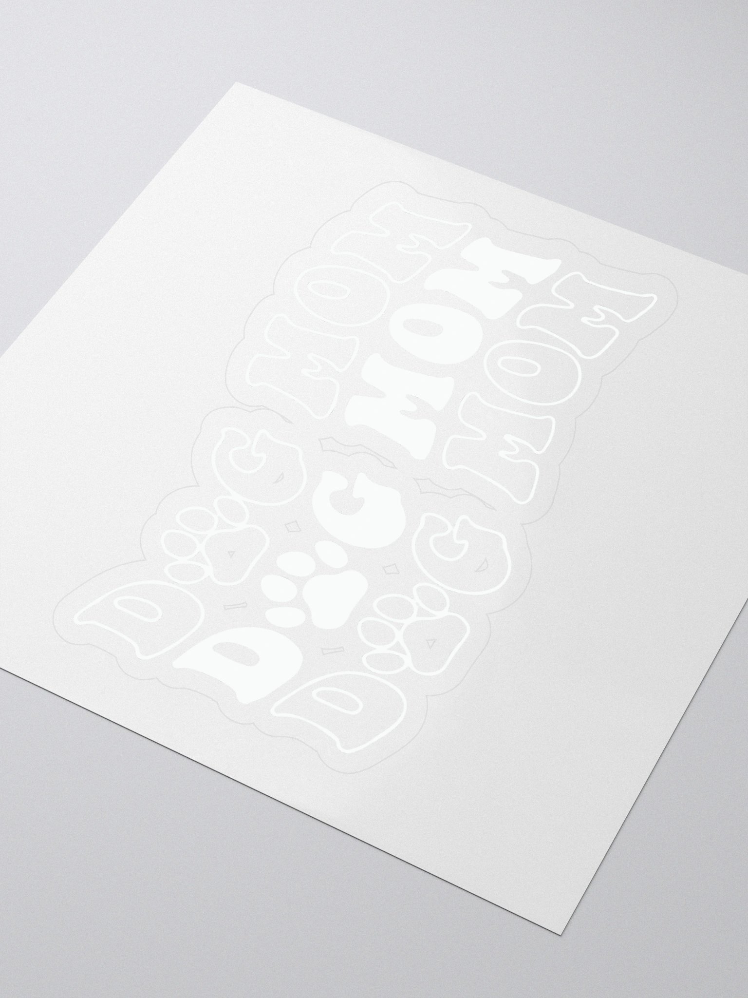 Dog Mom Kiss Cut Stickers product image (3)