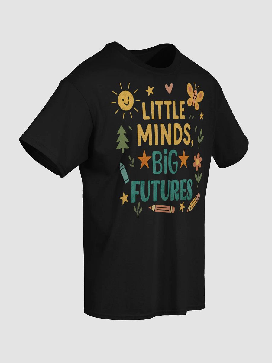 Little Minds Big Futures T-Shirt – Cute Retro Teacher Shirt for Preschool & Elementary product image (48)