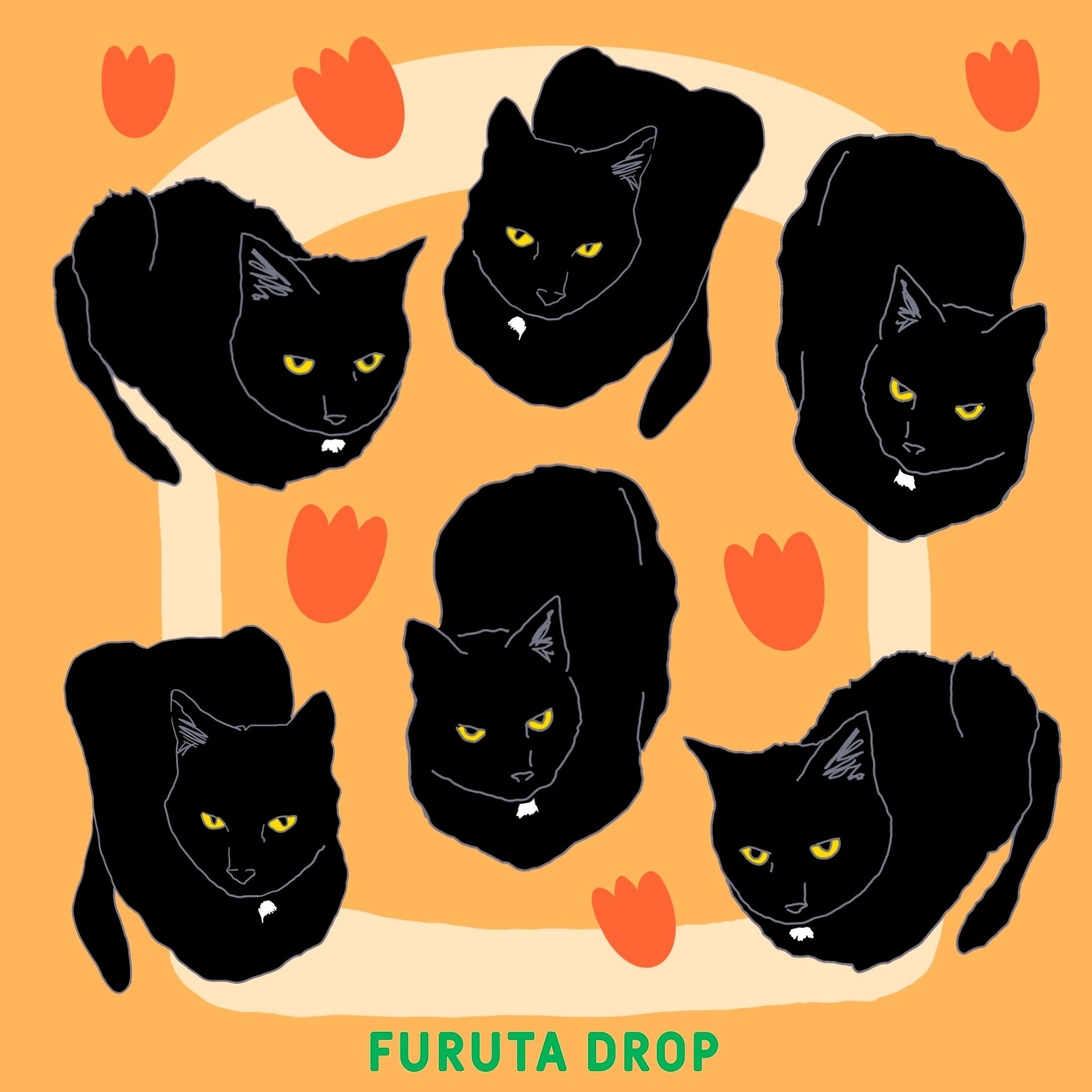 cat loaf sticker sheet product image (1)