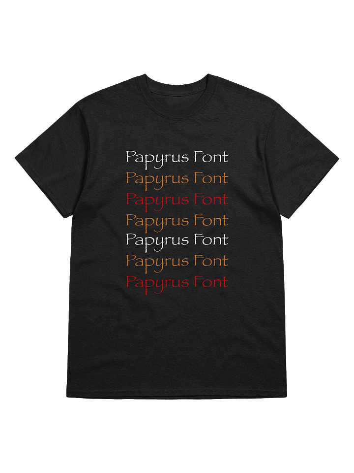 Papyrus Font Black Shirt product image (1)