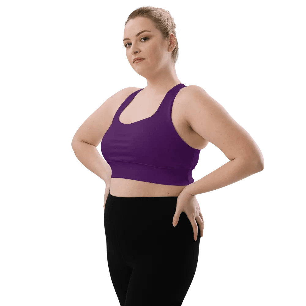 Plum Longline Sports Bra product image (3)