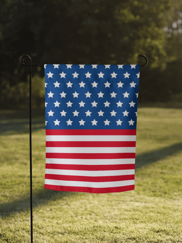 Exclusive Design: Scattered Stars American Flag Garden Flag product image (1)