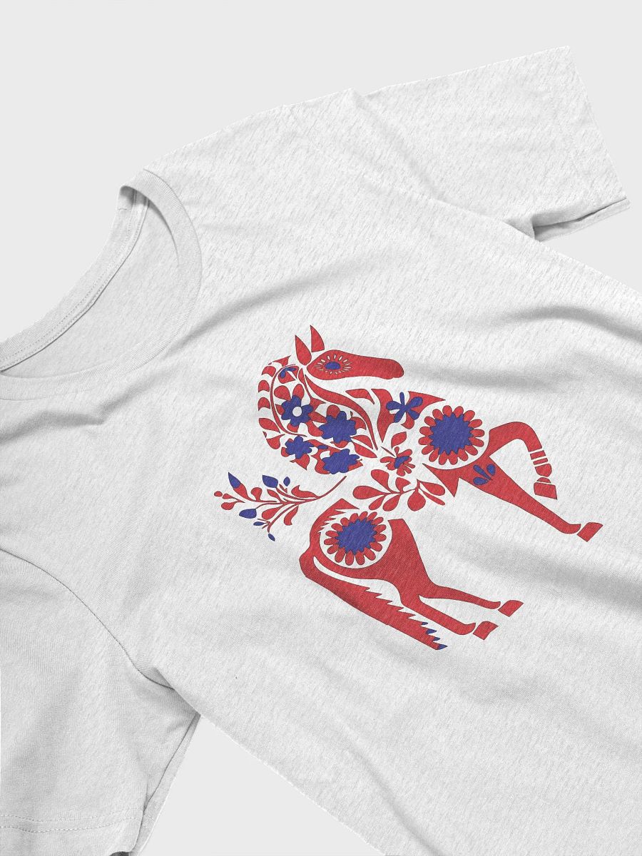 Floral Elegance Red Horse T-Shirt product image (17)