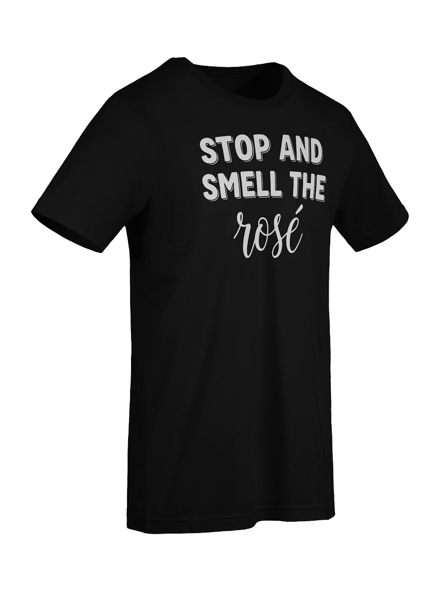 "Stop And Smell The Rosé" T-Shirt - Your Perfect Casual Wine Attire product image (7)