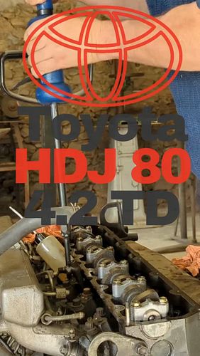 Démontage haut moteur Toyota hdj 80 4,2 TD.
