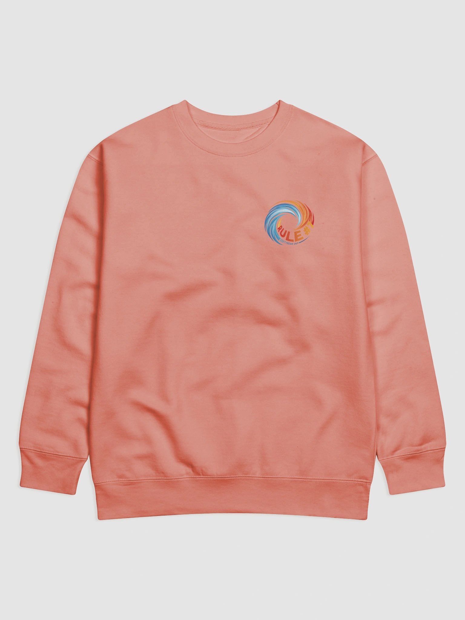 Rule #7 Classic Cotton Sweatshirt Orange and Blue product image (1)