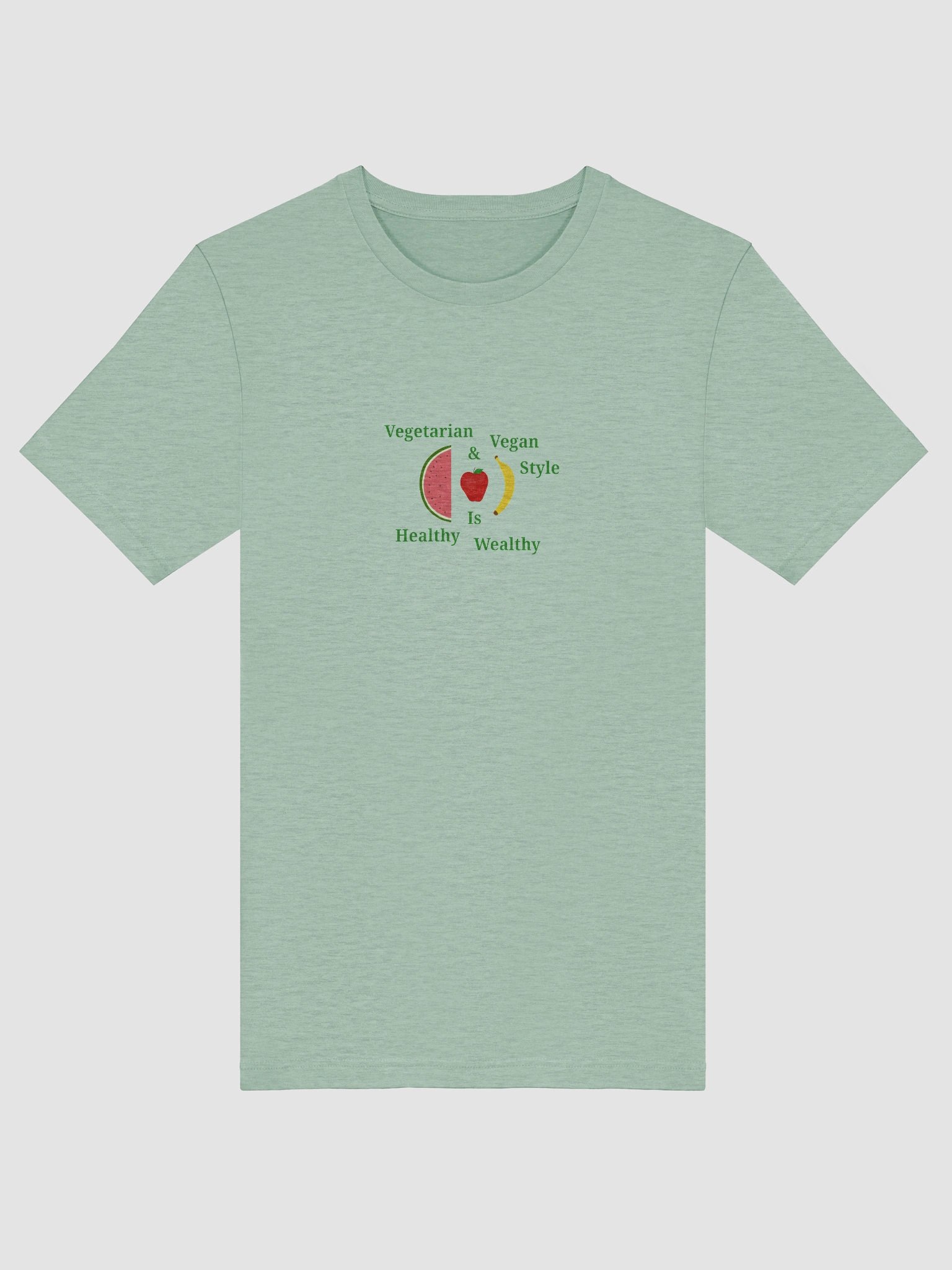 Healthy Wealthy Vegetarian & Vegan T-Shirt product image (5)