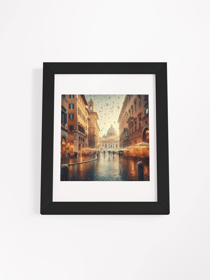 Rainy Day Reflections Framed Poster | Ai Design product image (1)
