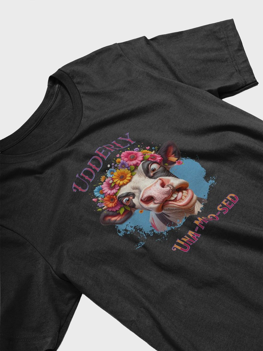 Floral Crown Cow UDDERLY Una_Moo_Sed T-Shirt product image (3)