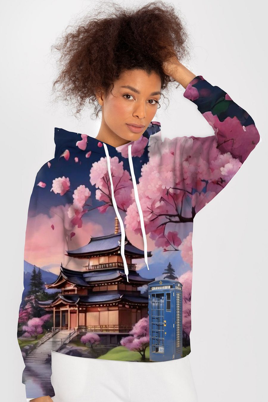 Dr Who Tardis in Japan All Over Print Hoodie product image (3)