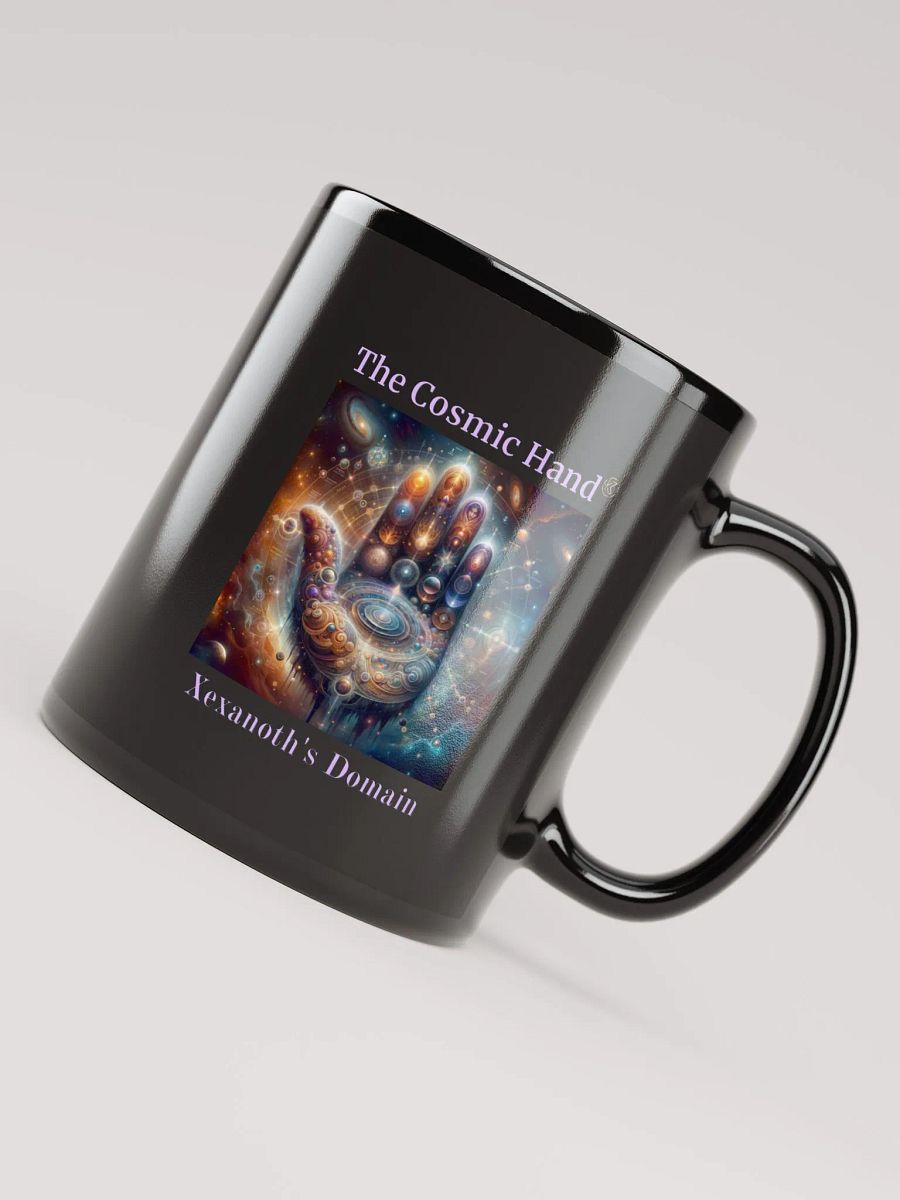The Cosmic Hand | Black Glossy Mug product image (7)