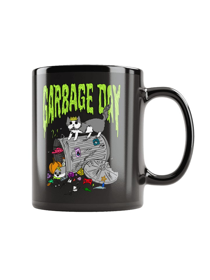 garbage day mug (black) product image (1)