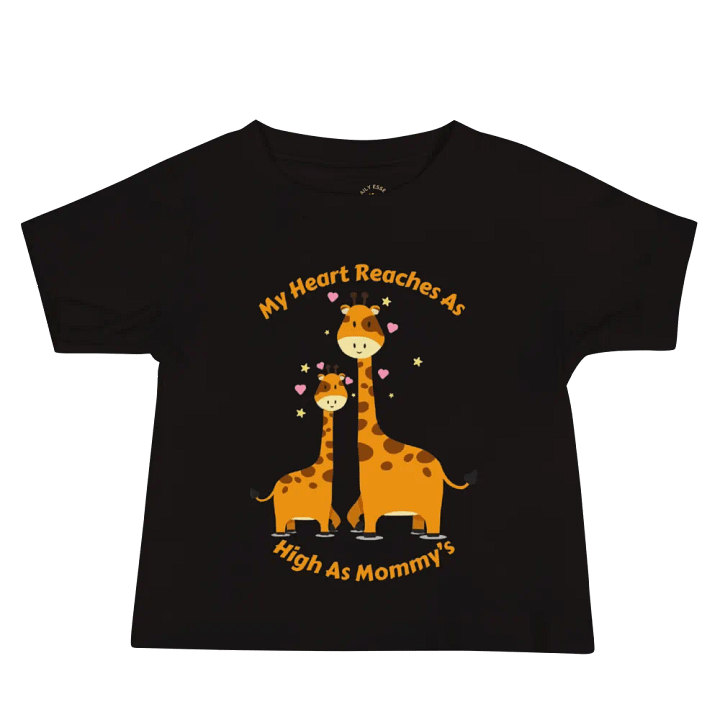 Mommy's Heart Giraffe Baby Tee product image (4)