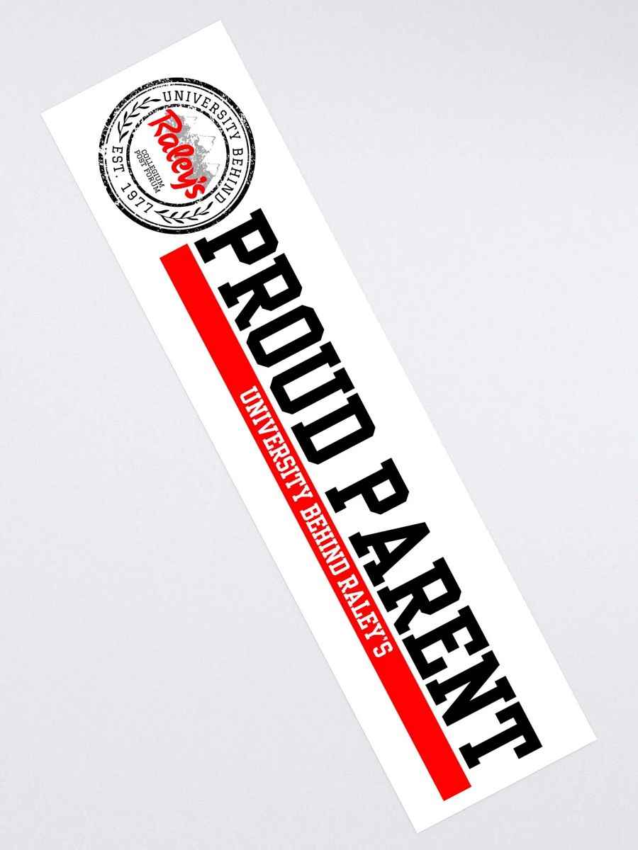 UBR Proud Parent Bumper Sticker product image (4)