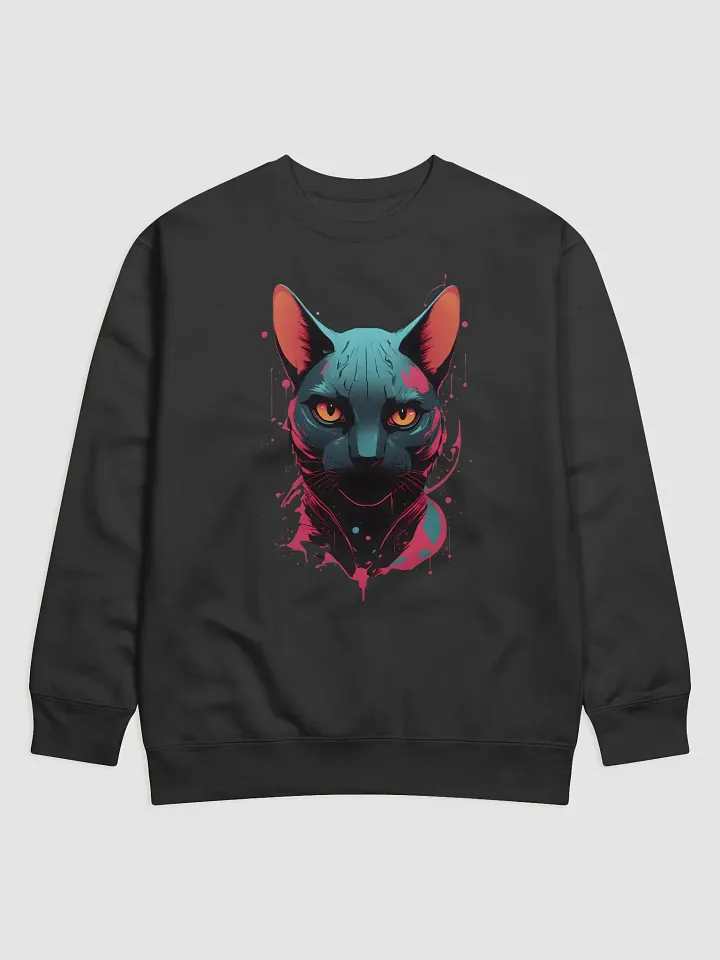 Neon Cat Dreams Premium Sweatshirt product image (4)