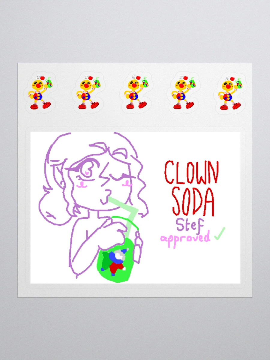 Stef Clown Soda Sticker product image (1)