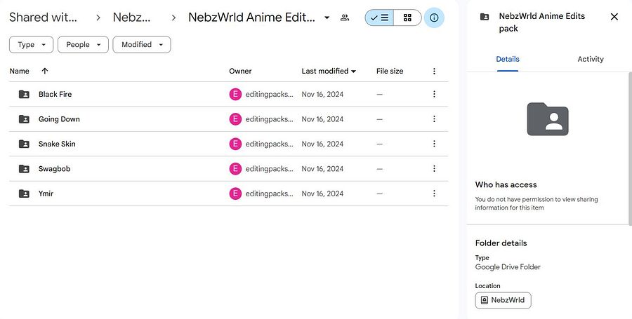 NebzWrld Anime Edits pack product image (2)