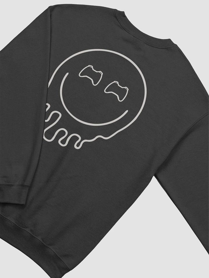 Drip Smiley Controller Face Crewneck (White) product image (2)