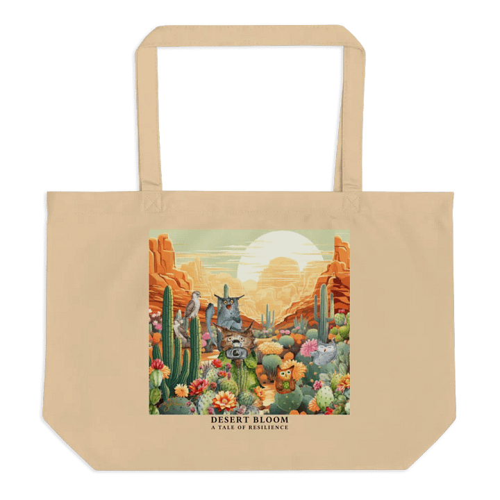 Desert Bloom: A Tale of Resilience Eco Tote Bag (Large) product image (1)