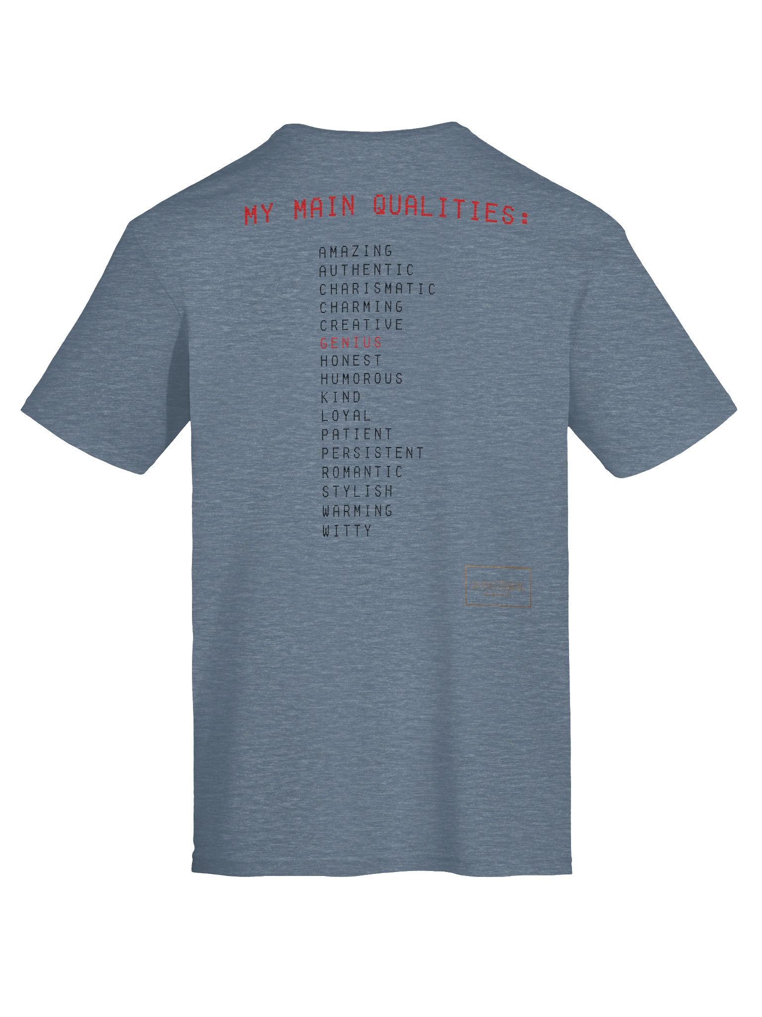 My Main Qualities - T-shirt product image (87)