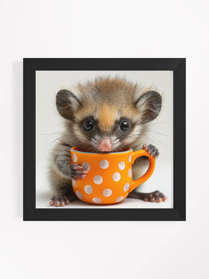 Coffee Lover Cute Baby Sugar Glider Wall Art product image (1)